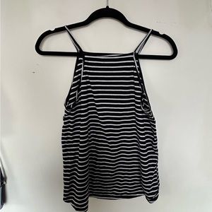 Old Navy black and white stripped tank